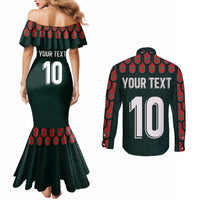 Custom Mexican Football Jersey Special Edition 2024 Couples Matching Mermaid Dress and Long Sleeve Button Shirt