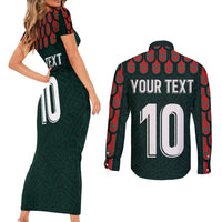 Custom Mexican Football Jersey Special Edition 2024 Couples Matching Short Sleeve Bodycon Dress and Long Sleeve Button Shirt - Wonder Print Shop