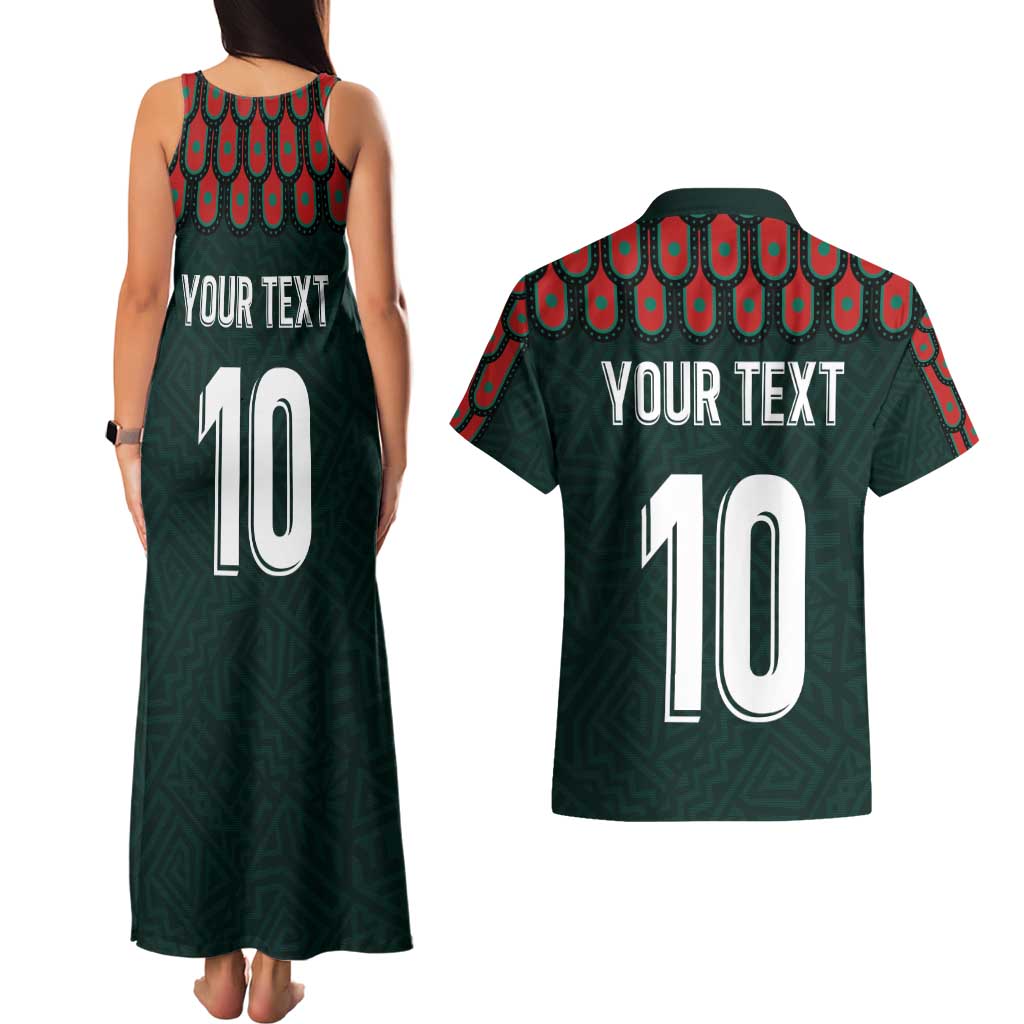 Custom Mexican Football Jersey Special Edition 2024 Couples Matching Tank Maxi Dress and Hawaiian Shirt - Wonder Print Shop