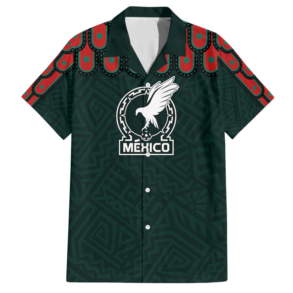 Custom Mexican Football Jersey Special Edition 2024 Family Matching Off Shoulder Maxi Dress and Hawaiian Shirt - Wonder Print Shop