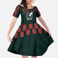 Custom Mexican Football Jersey Special Edition 2024 Family Matching Short Sleeve Bodycon Dress and Hawaiian Shirt - Wonder Print Shop