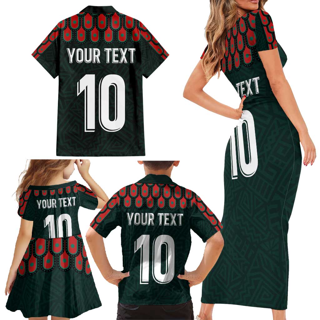 Custom Mexican Football Jersey Special Edition 2024 Family Matching Short Sleeve Bodycon Dress and Hawaiian Shirt - Wonder Print Shop