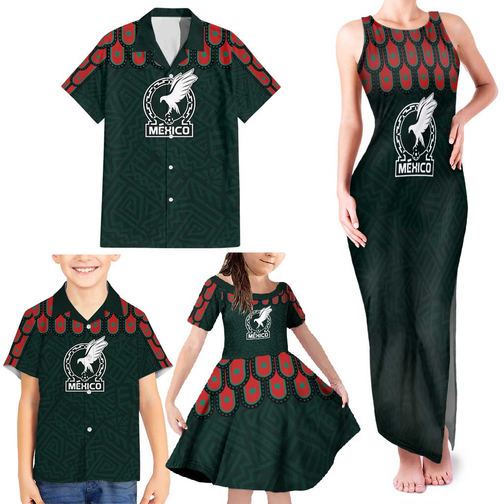 Custom Mexican Football Jersey Special Edition 2024 Family Matching Tank Maxi Dress and Hawaiian Shirt - Wonder Print Shop