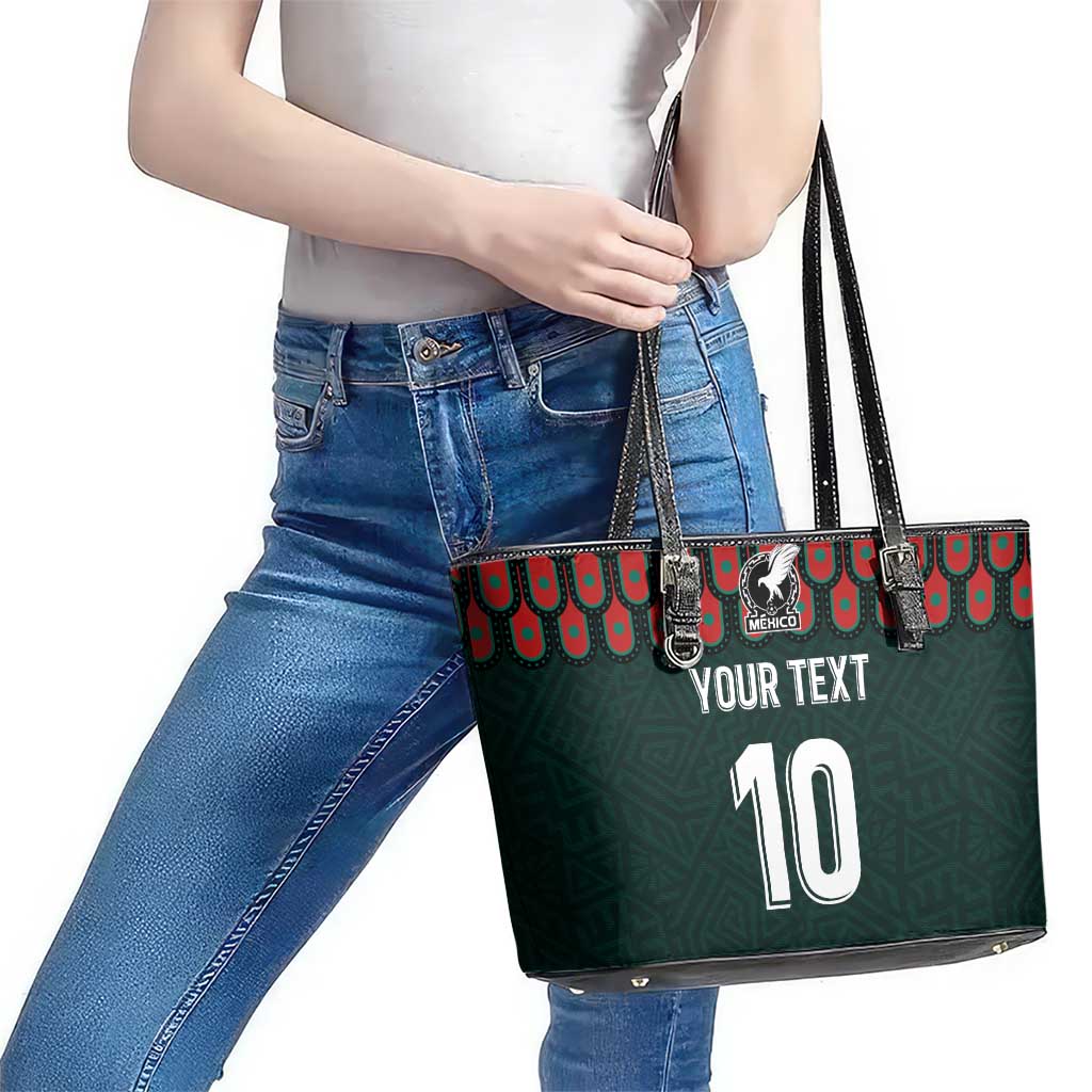 Custom Mexican Football Jersey Special Edition 2024 Leather Tote Bag - Wonder Print Shop