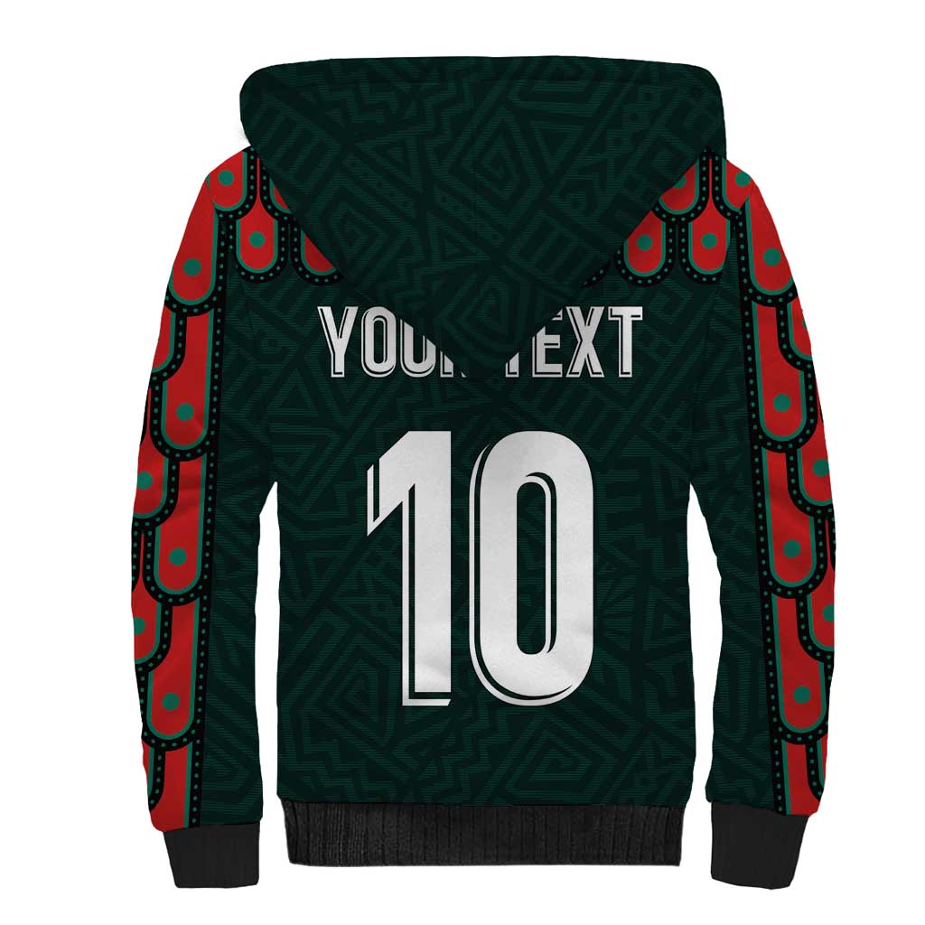 Custom Mexican Football Jersey Special Edition 2024 Sherpa Hoodie - Wonder Print Shop