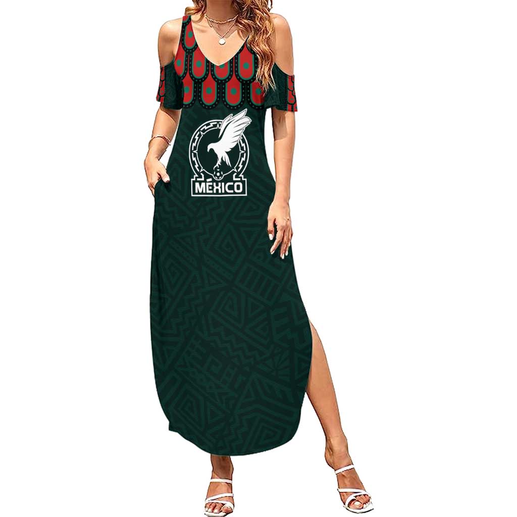Custom Mexican Football Jersey Special Edition 2024 Summer Maxi Dress - Wonder Print Shop