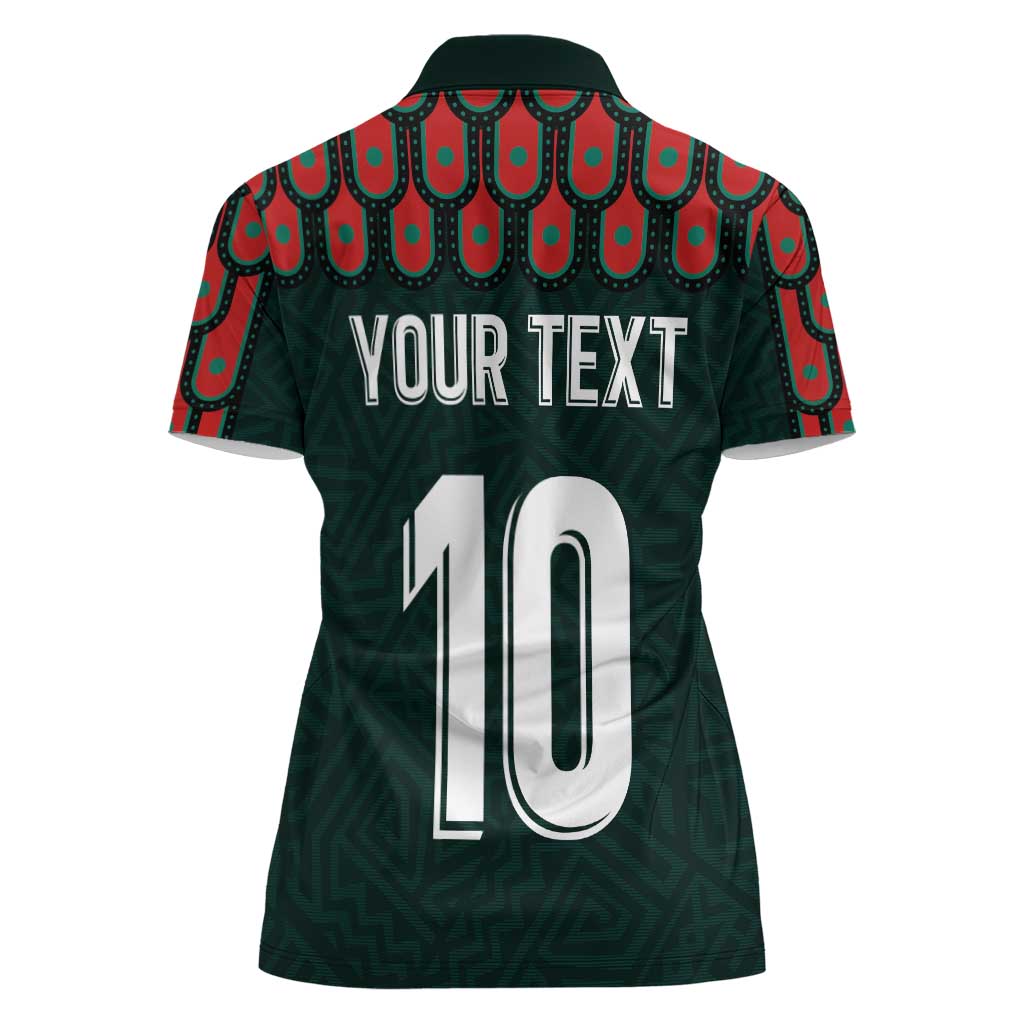 Custom Mexican Football Jersey Special Edition 2024 Women Polo Shirt - Wonder Print Shop