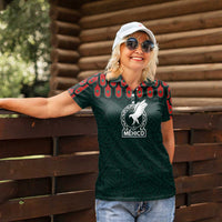 Custom Mexican Football Jersey Special Edition 2024 Women Polo Shirt - Wonder Print Shop