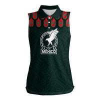 Custom Mexican Football Jersey Special Edition 2024 Women Sleeveless Polo Shirt - Wonder Print Shop