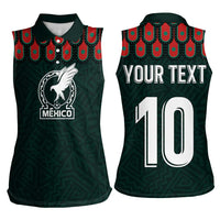 Custom Mexican Football Jersey Special Edition 2024 Women Sleeveless Polo Shirt - Wonder Print Shop