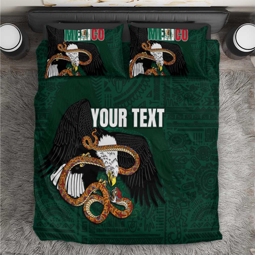 Personalized Mexican Culture Bedding Set Aztec Spirit Mexico with Eagle Emblem and Maya Ancient - Wonder Print Shop