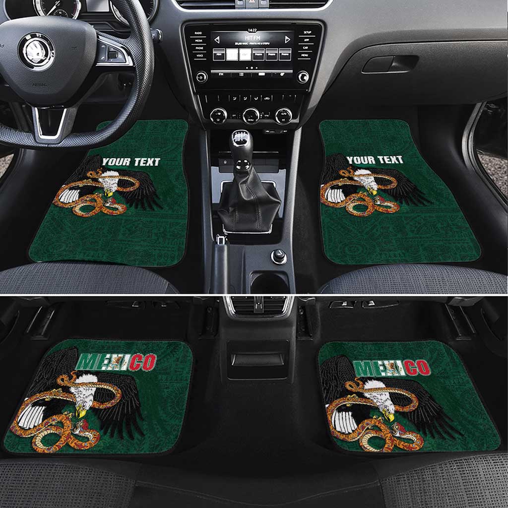 Personalized Mexican Culture Car Mats Aztec Spirit Mexico with Eagle Emblem and Maya Ancient - Wonder Print Shop