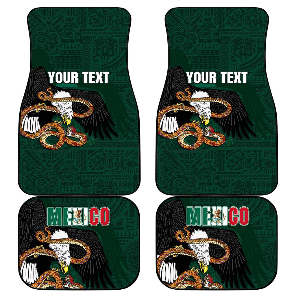Personalized Mexican Culture Car Mats Aztec Spirit Mexico with Eagle Emblem and Maya Ancient - Wonder Print Shop