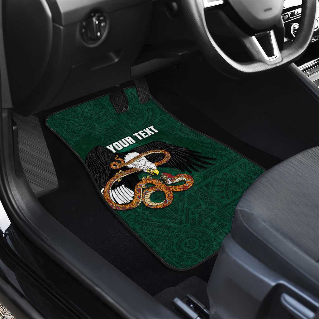 Personalized Mexican Culture Car Mats Aztec Spirit Mexico with Eagle Emblem and Maya Ancient - Wonder Print Shop