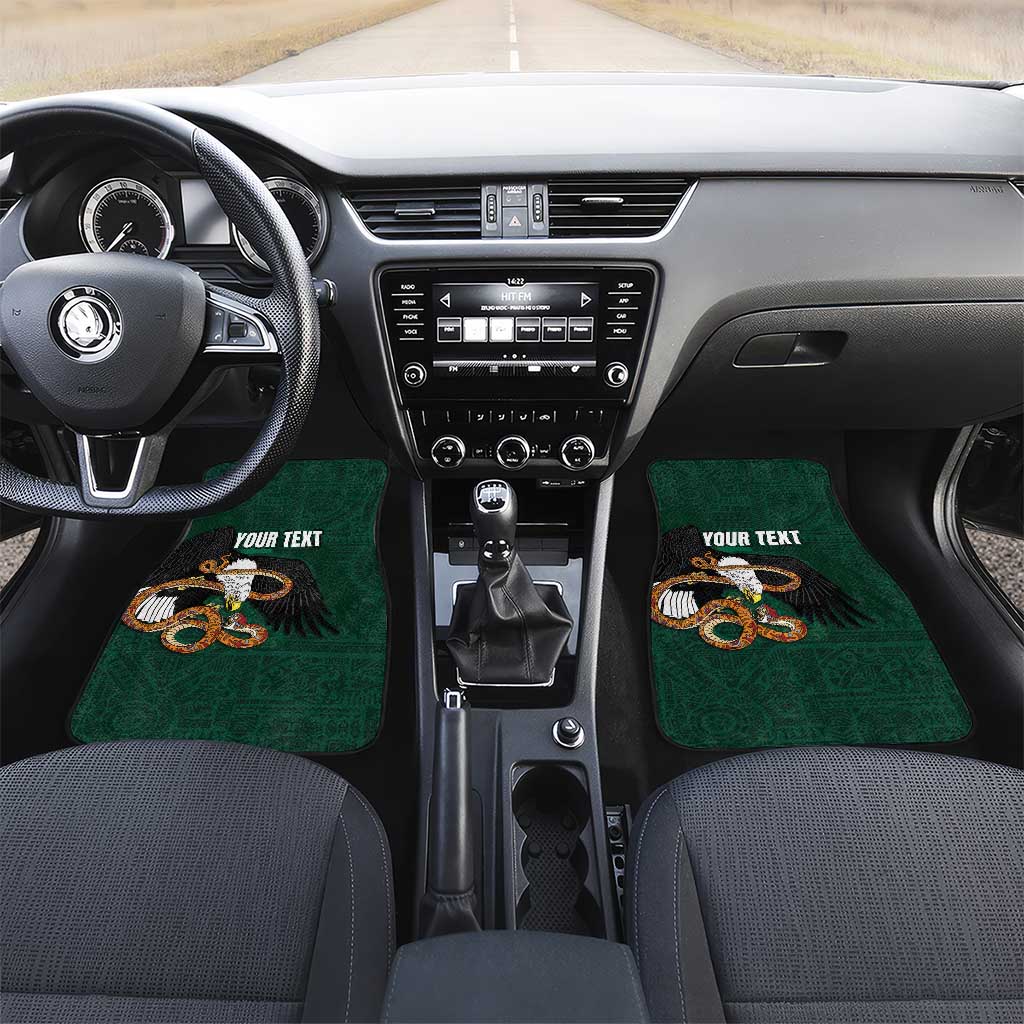 Personalized Mexican Culture Car Mats Aztec Spirit Mexico with Eagle Emblem and Maya Ancient - Wonder Print Shop