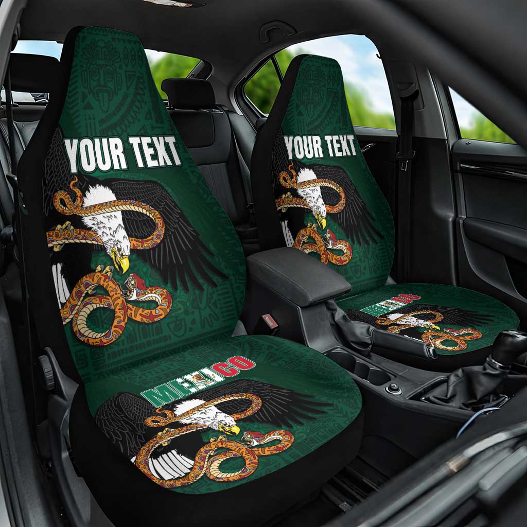 Personalized Mexican Culture Car Seat Cover Aztec Spirit Mexico with Eagle Emblem and Maya Ancient - Wonder Print Shop