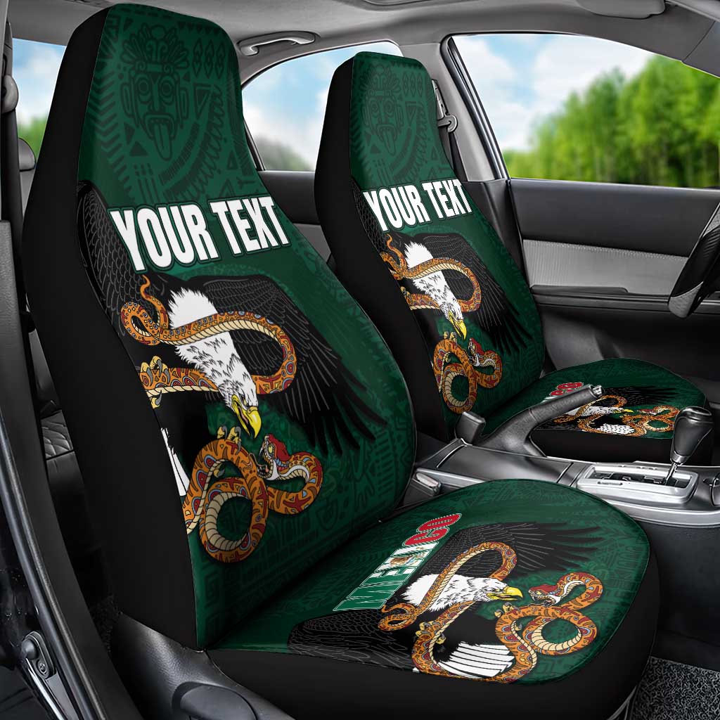 Personalized Mexican Culture Car Seat Cover Aztec Spirit Mexico with Eagle Emblem and Maya Ancient - Wonder Print Shop