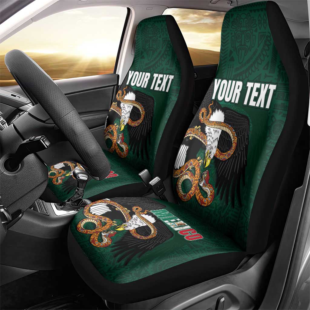 Personalized Mexican Culture Car Seat Cover Aztec Spirit Mexico with Eagle Emblem and Maya Ancient - Wonder Print Shop