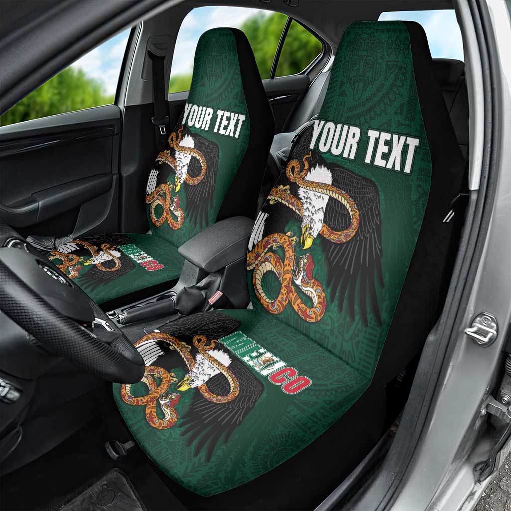 Personalized Mexican Culture Car Seat Cover Aztec Spirit Mexico with Eagle Emblem and Maya Ancient - Wonder Print Shop