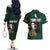 Personalized Mexican Culture Couples Matching Off The Shoulder Long Sleeve Dress and Hawaiian Shirt Aztec Spirit Mexico with Eagle Emblem and Maya Ancient - Wonder Print Shop