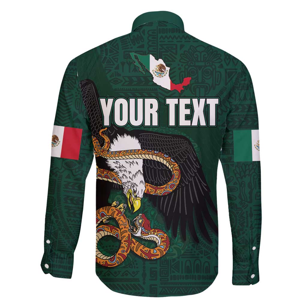 Personalized Mexican Culture Family Matching Mermaid Dress and Hawaiian Shirt Aztec Spirit Mexico with Eagle Emblem and Maya Ancient - Wonder Print Shop