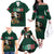 Personalized Mexican Culture Family Matching Off The Shoulder Long Sleeve Dress and Hawaiian Shirt Aztec Spirit Mexico with Eagle Emblem and Maya Ancient - Wonder Print Shop
