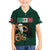 Personalized Mexican Culture Family Matching Off Shoulder Maxi Dress and Hawaiian Shirt Aztec Spirit Mexico with Eagle Emblem and Maya Ancient - Wonder Print Shop