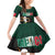Personalized Mexican Culture Family Matching Off Shoulder Short Dress and Hawaiian Shirt Aztec Spirit Mexico with Eagle Emblem and Maya Ancient - Wonder Print Shop
