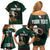 Personalized Mexican Culture Family Matching Off Shoulder Short Dress and Hawaiian Shirt Aztec Spirit Mexico with Eagle Emblem and Maya Ancient - Wonder Print Shop