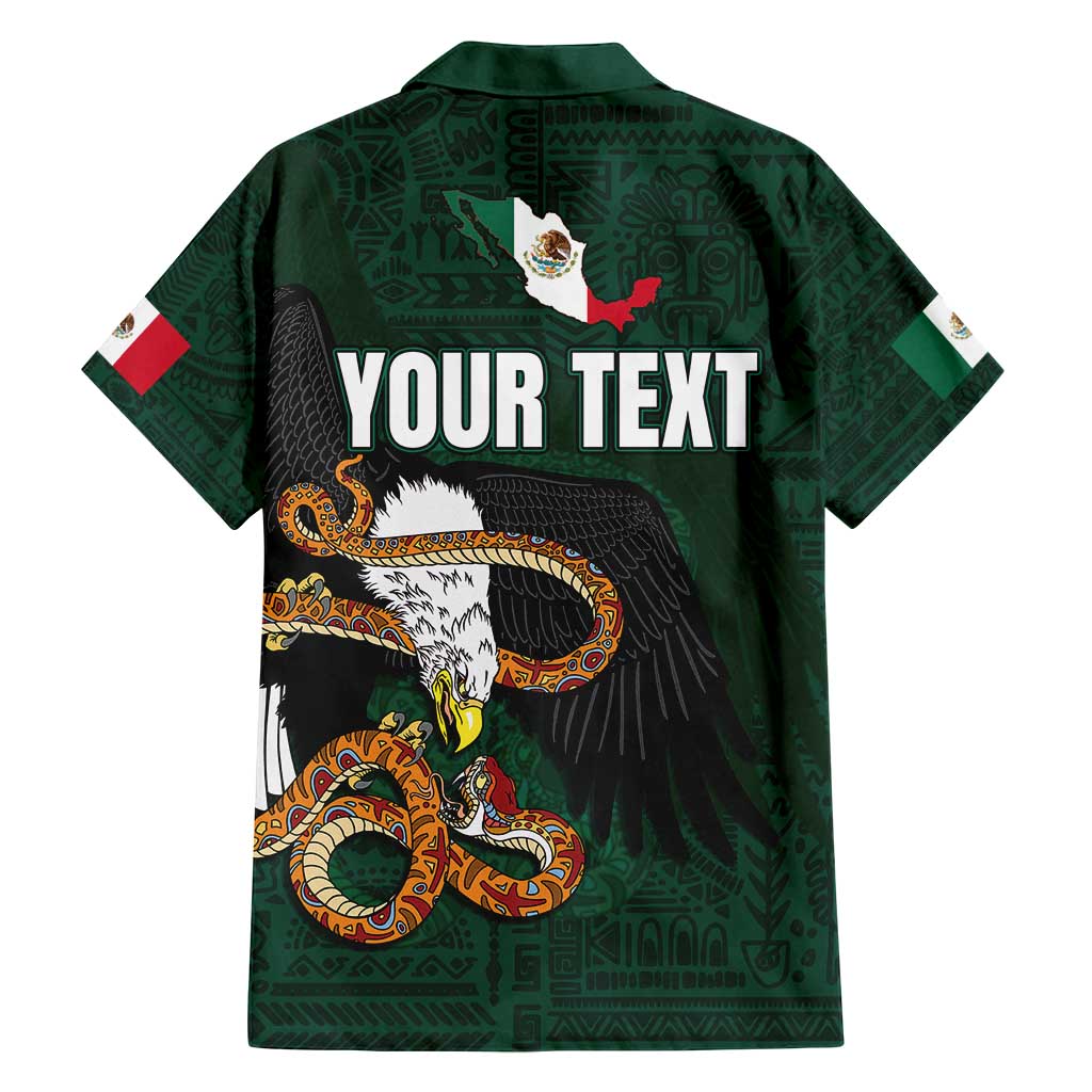 Personalized Mexican Culture Family Matching Puletasi and Hawaiian Shirt Aztec Spirit Mexico with Eagle Emblem and Maya Ancient - Wonder Print Shop