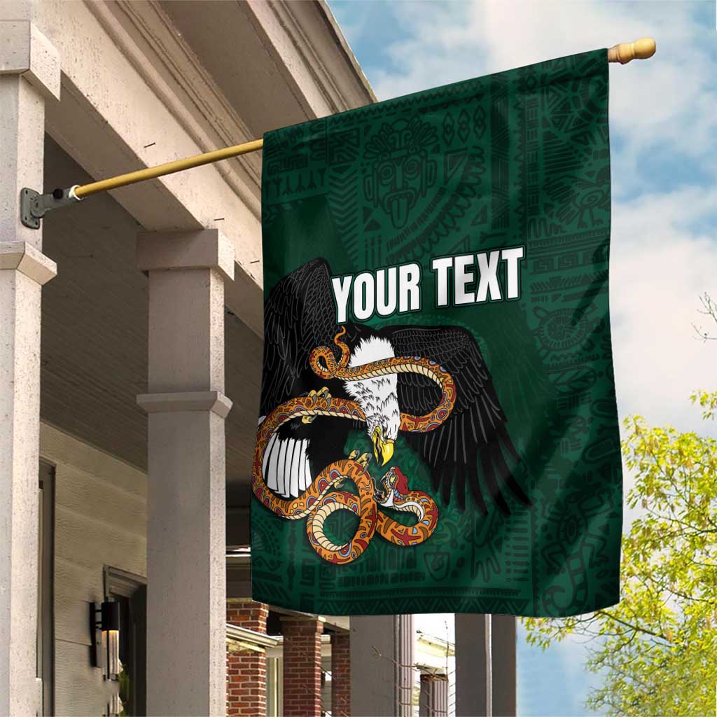Personalized Mexican Culture Garden Flag Aztec Spirit Mexico with Eagle Emblem and Maya Ancient - Wonder Print Shop