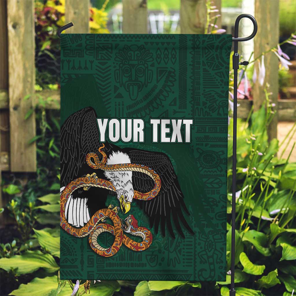 Personalized Mexican Culture Garden Flag Aztec Spirit Mexico with Eagle Emblem and Maya Ancient - Wonder Print Shop