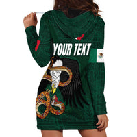 Personalized Mexican Culture Hoodie Dress Aztec Spirit Mexico with Eagle Emblem and Maya Ancient - Wonder Print Shop