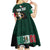 Personalized Mexican Culture Kid Short Sleeve Dress Aztec Spirit Mexico with Eagle Emblem and Maya Ancient - Wonder Print Shop