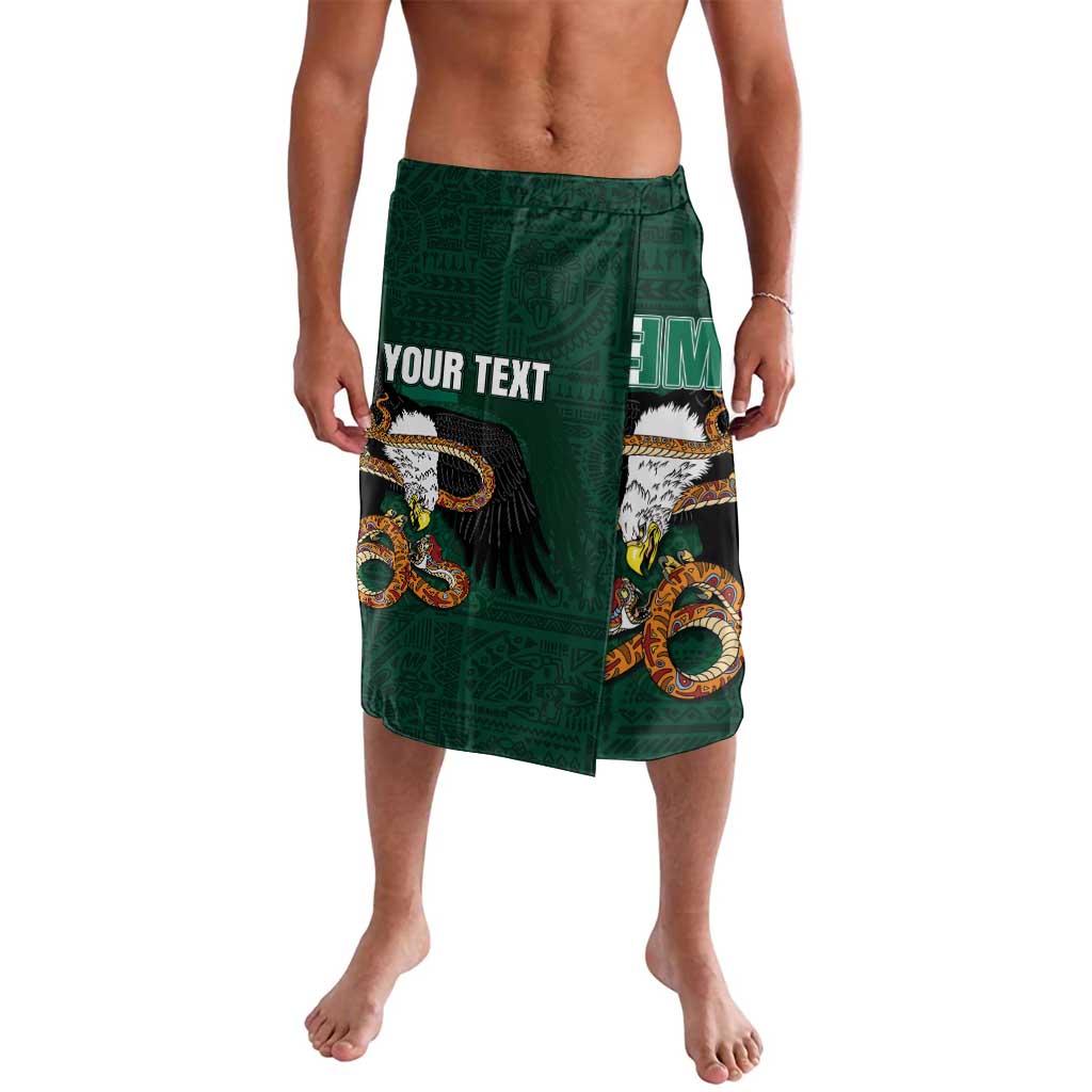 Personalized Mexican Culture Lavalava Aztec Spirit Mexico with Eagle Emblem and Maya Ancient - Wonder Print Shop