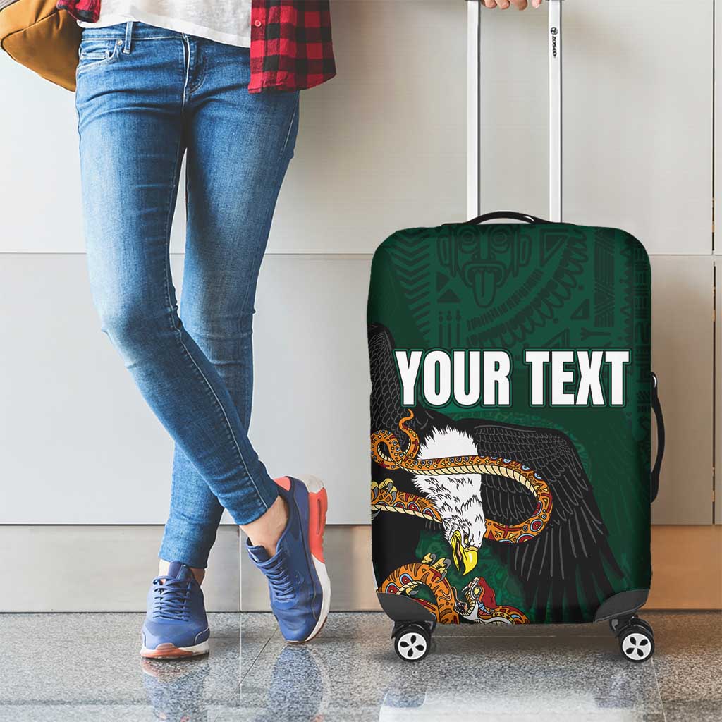 Personalized Mexican Culture Luggage Cover Aztec Spirit Mexico with Eagle Emblem and Maya Ancient - Wonder Print Shop