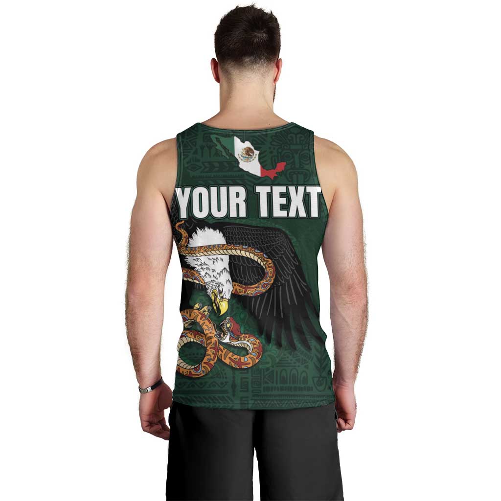 Personalized Mexican Culture Men Tank Top Aztec Spirit Mexico with Eagle Emblem and Maya Ancient - Wonder Print Shop