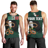 Personalized Mexican Culture Men Tank Top Aztec Spirit Mexico with Eagle Emblem and Maya Ancient - Wonder Print Shop