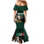 Personalized Mexican Culture Mermaid Dress Aztec Spirit Mexico with Eagle Emblem and Maya Ancient - Wonder Print Shop