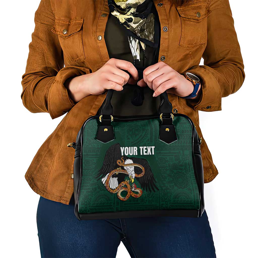 Personalized Mexican Culture Shoulder Handbag Aztec Spirit Mexico with Eagle Emblem and Maya Ancient