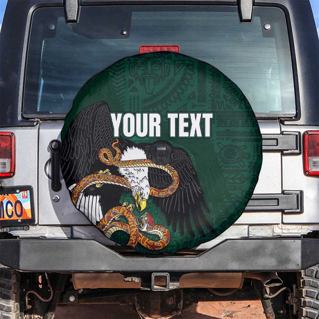 Personalized Mexican Culture Spare Tire Cover Aztec Spirit Mexico with Eagle Emblem and Maya Ancient - Wonder Print Shop