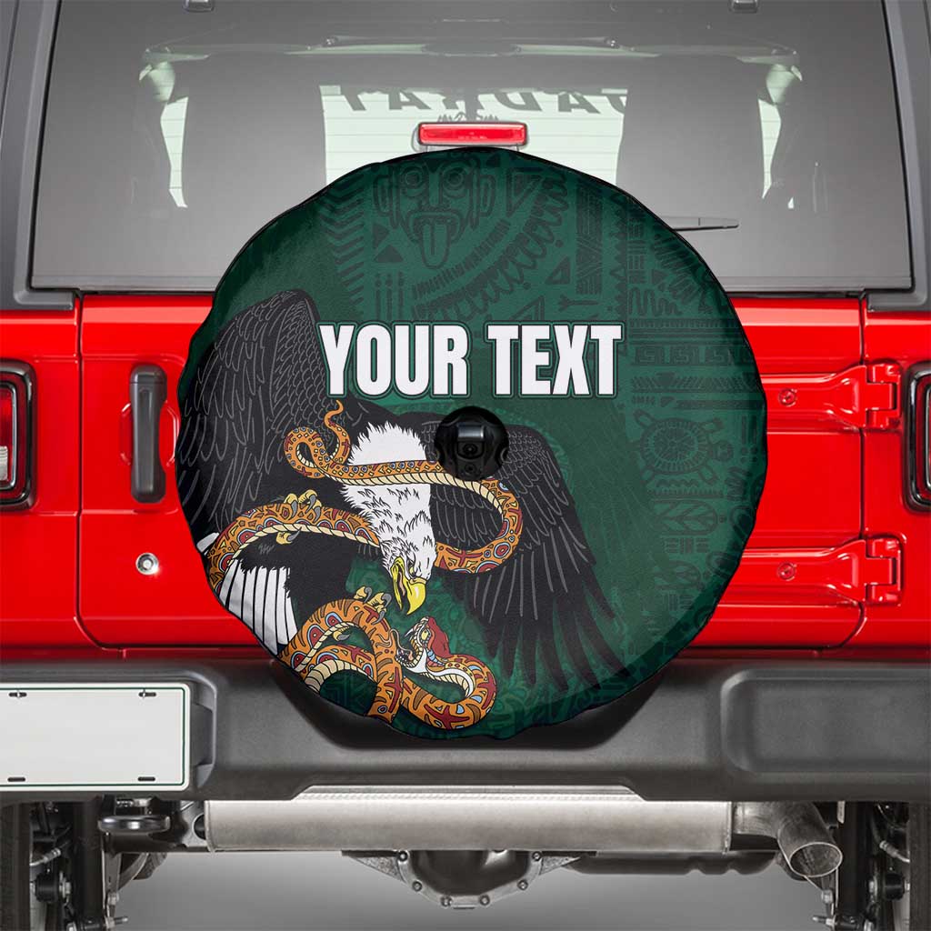 Personalized Mexican Culture Spare Tire Cover Aztec Spirit Mexico with Eagle Emblem and Maya Ancient - Wonder Print Shop