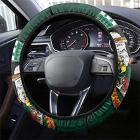 Mexican Culture Steering Wheel Cover Aztec Spirit Mexico with Eagle Emblem and Maya Ancient - Wonder Print Shop