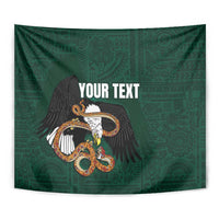 Personalized Mexican Culture Tapestry Aztec Spirit Mexico with Eagle Emblem and Maya Ancient - Wonder Print Shop