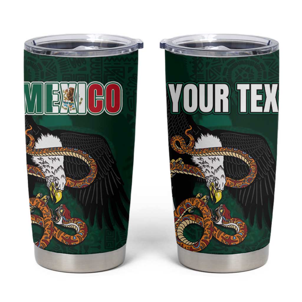 Personalized Mexican Culture Tumbler Cup Aztec Spirit Mexico with Eagle Emblem and Maya Ancient - Wonder Print Shop