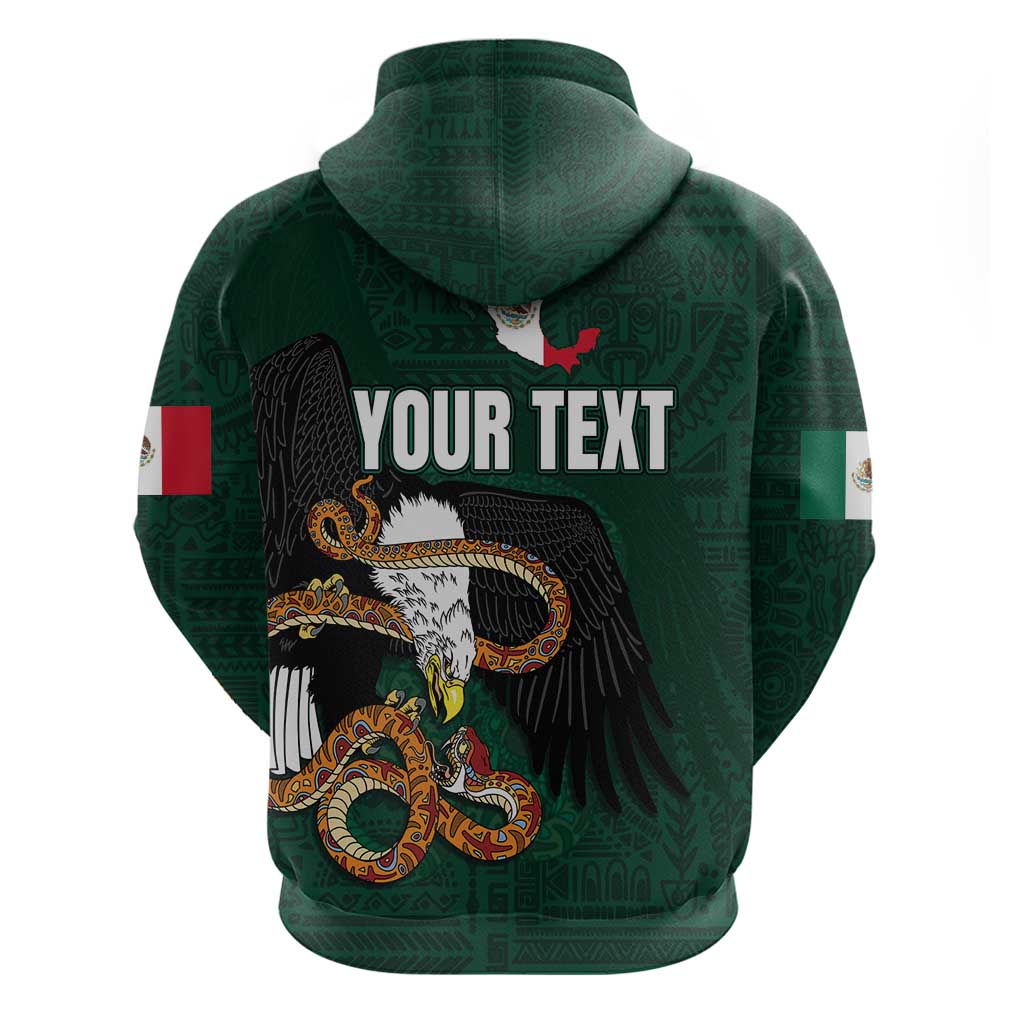 Personalized Mexican Culture Zip Hoodie Aztec Spirit Mexico with Eagle Emblem and Maya Ancient - Wonder Print Shop