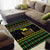 Jamaican Christmas Area Rug - Rastafarian Lion with Xmas Elements Reggae Style - Wonder Print Shop