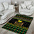 Jamaican Christmas Area Rug - Rastafarian Lion with Xmas Elements Reggae Style - Wonder Print Shop