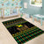 Jamaican Christmas Area Rug - Rastafarian Lion with Xmas Elements Reggae Style - Wonder Print Shop