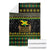 Jamaican Christmas Blanket - Rastafarian Lion with Xmas Elements Reggae Style
